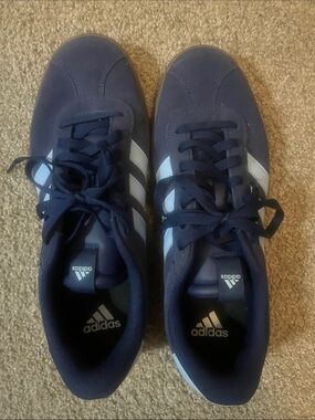 adidas Navy and Baby Blue Low-Top Men's Sneakers in size 11.5